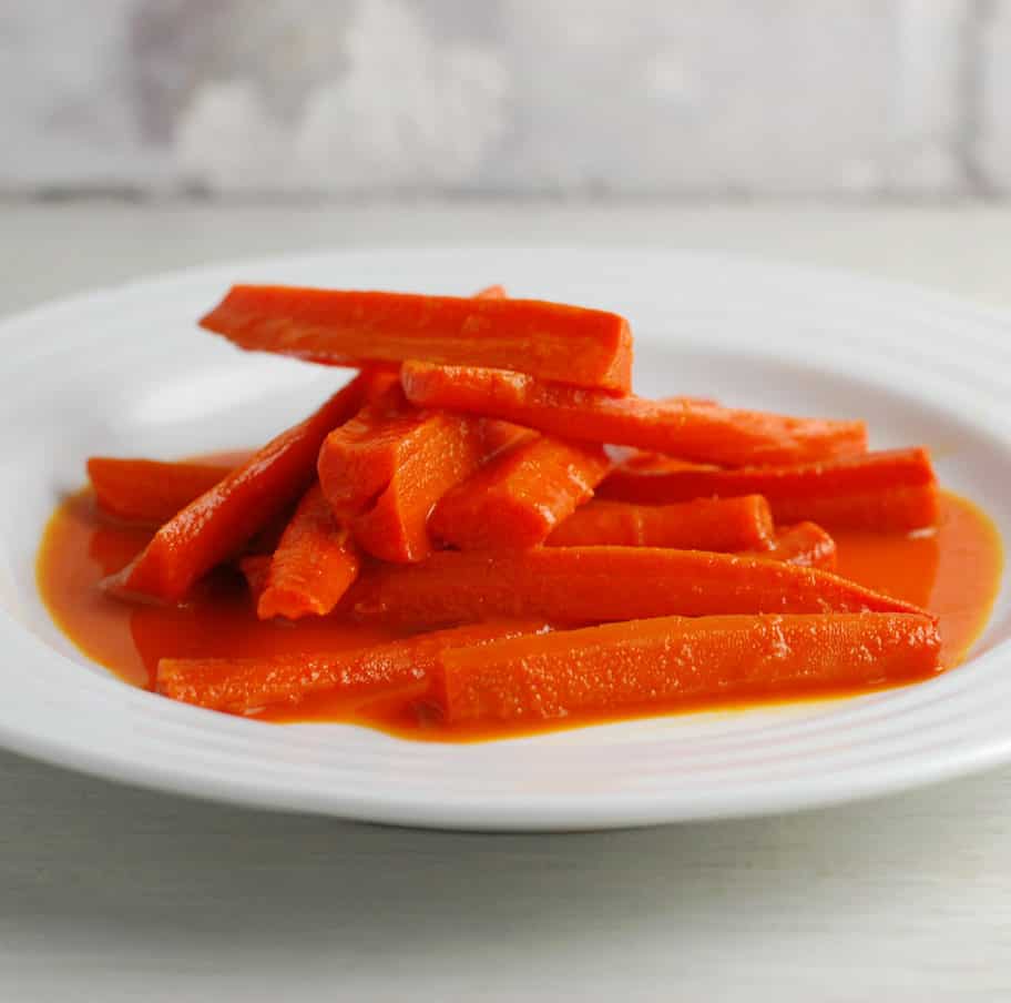 Carrots Braised in Carrot Juice and Orange Zest One Bite Vegan