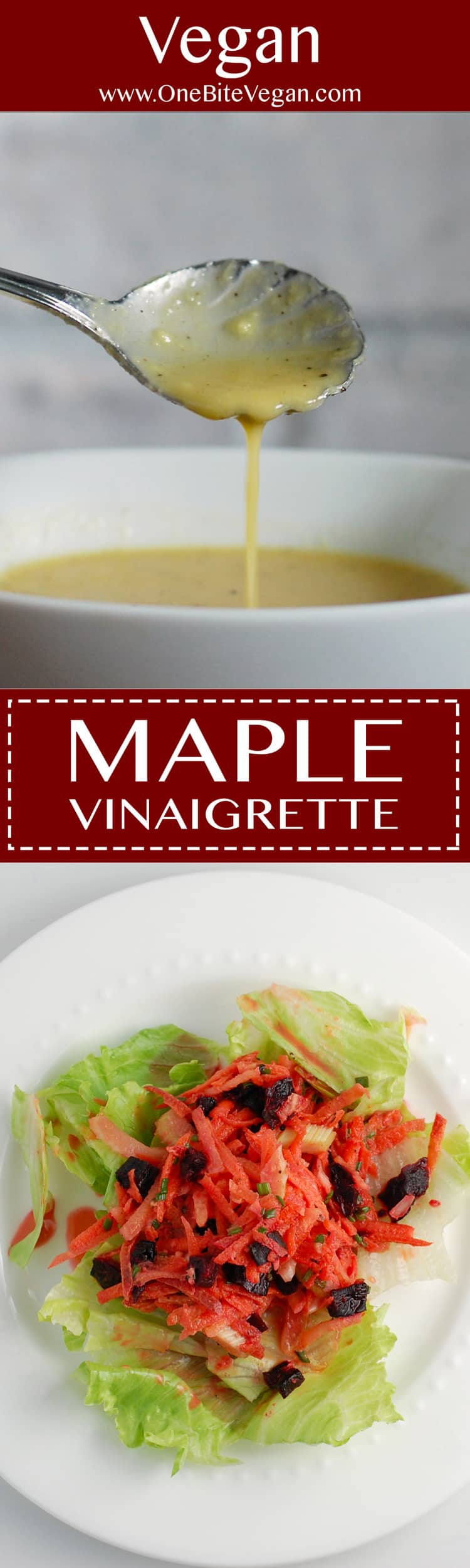 Maple Vinaigrette One Bite Vegan