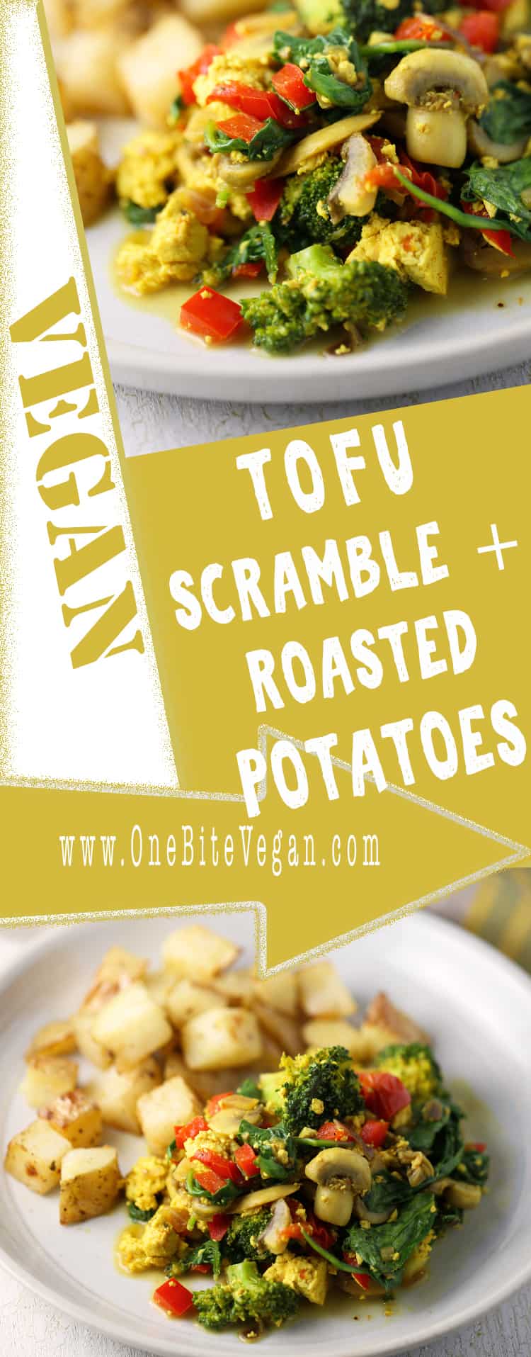 Tofu Scramble with Veggies and Roasted Potatoes The Vegan Breakfast of
