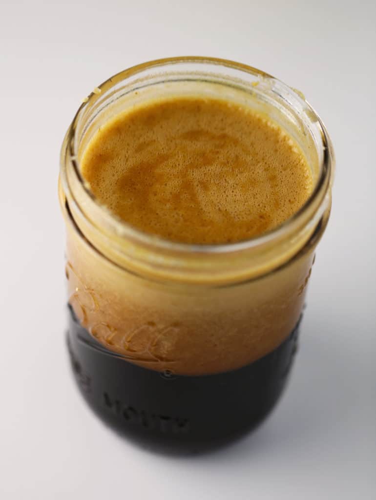 stir-fry sauce in a mason jar