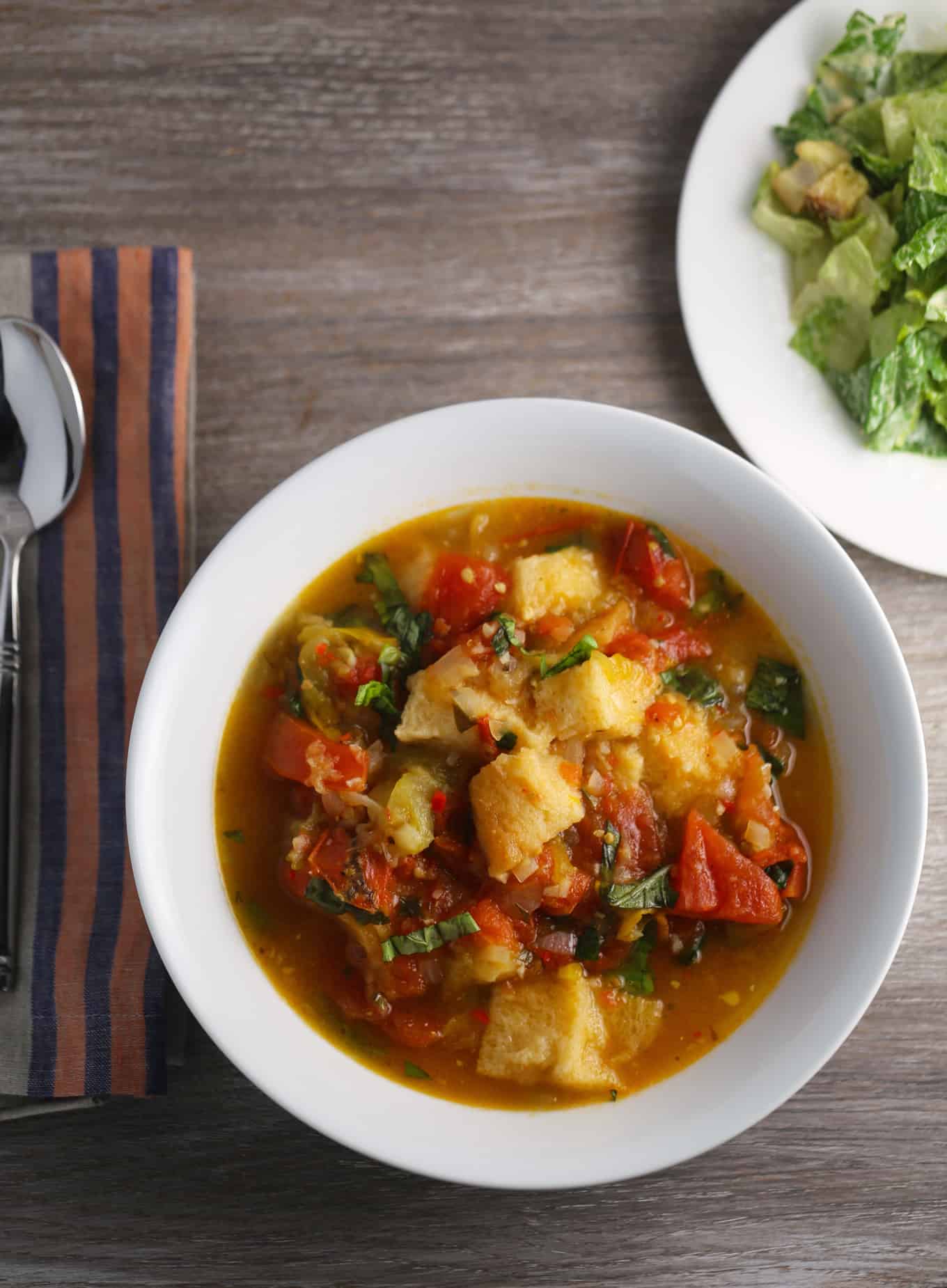 Tomato Bread Soup One Bite Vegan