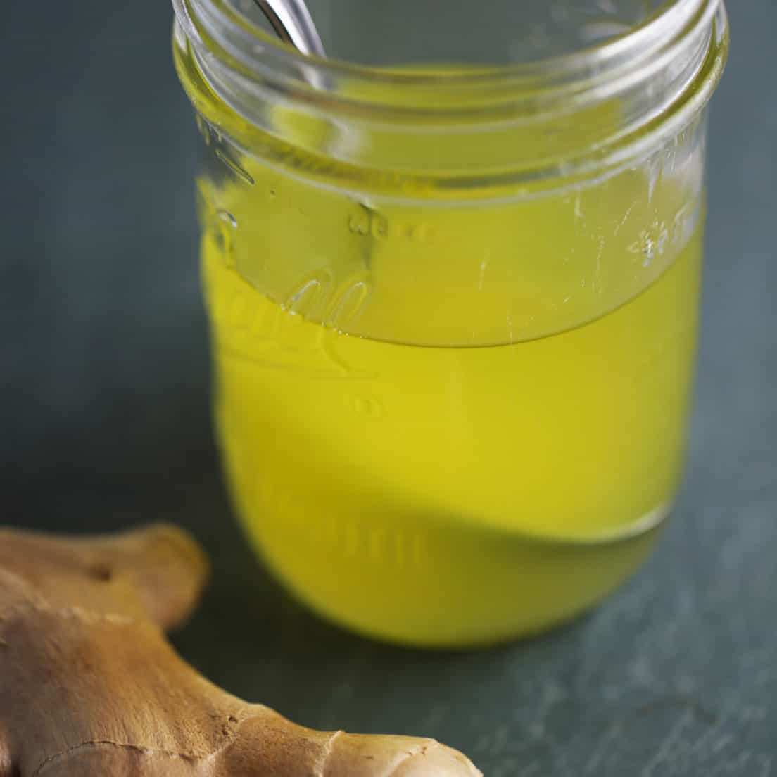 Homemade ginger oil One Bite Vegan