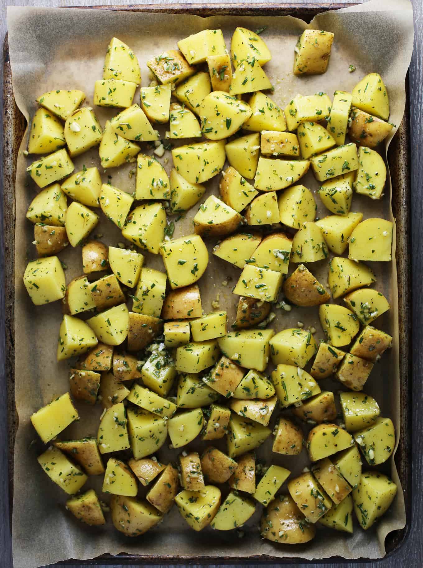 Herb Roasted Potatoes One Bite Vegan