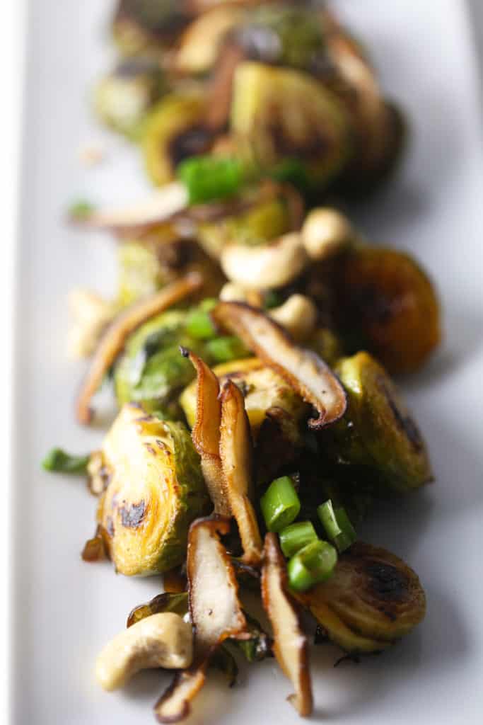 Sesame and Soy Glazed Brussels Sprouts