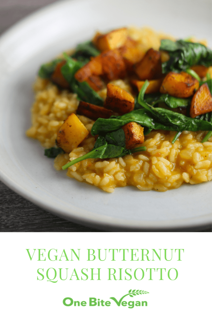 Vegan Butternut Squash and Spinach Risotto