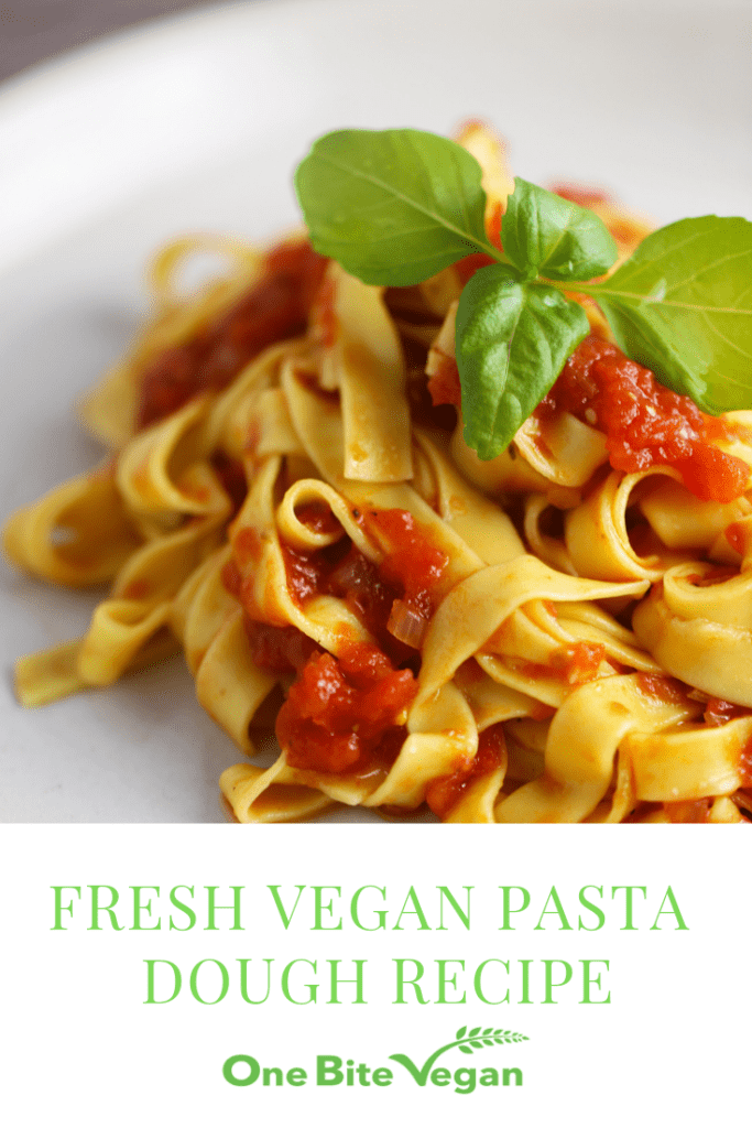 Vegan fresh pasta dough
