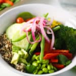 The Ultimate Quinoa Buddha Bowl with Green Goddess Dressing
