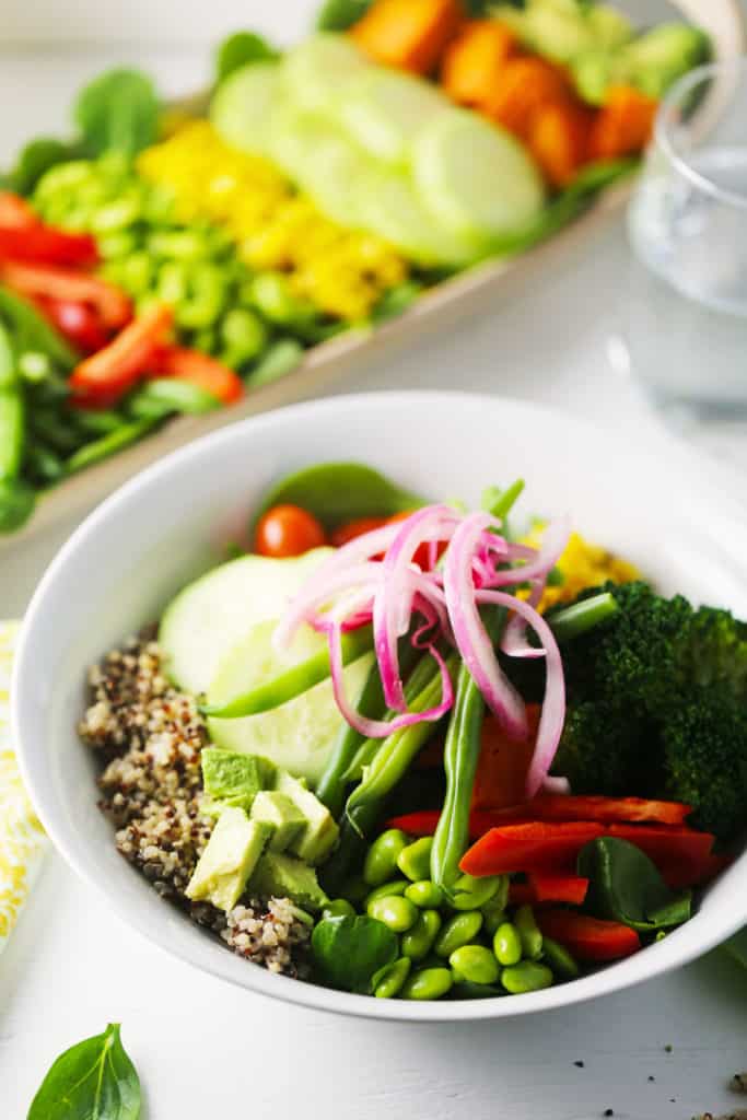 The Ultimate Quinoa Buddha Bowl with Green Goddess Dressing