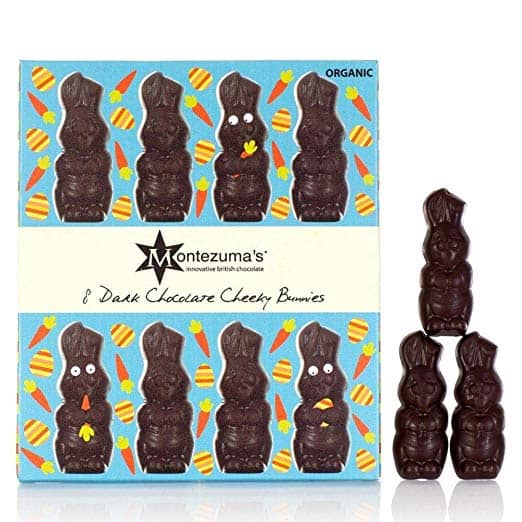 8 dark vegan chocolate Easter bunny figurines