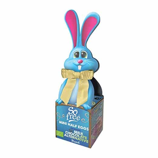 An Easter chocolate gift in a cardboard bunny from So Free