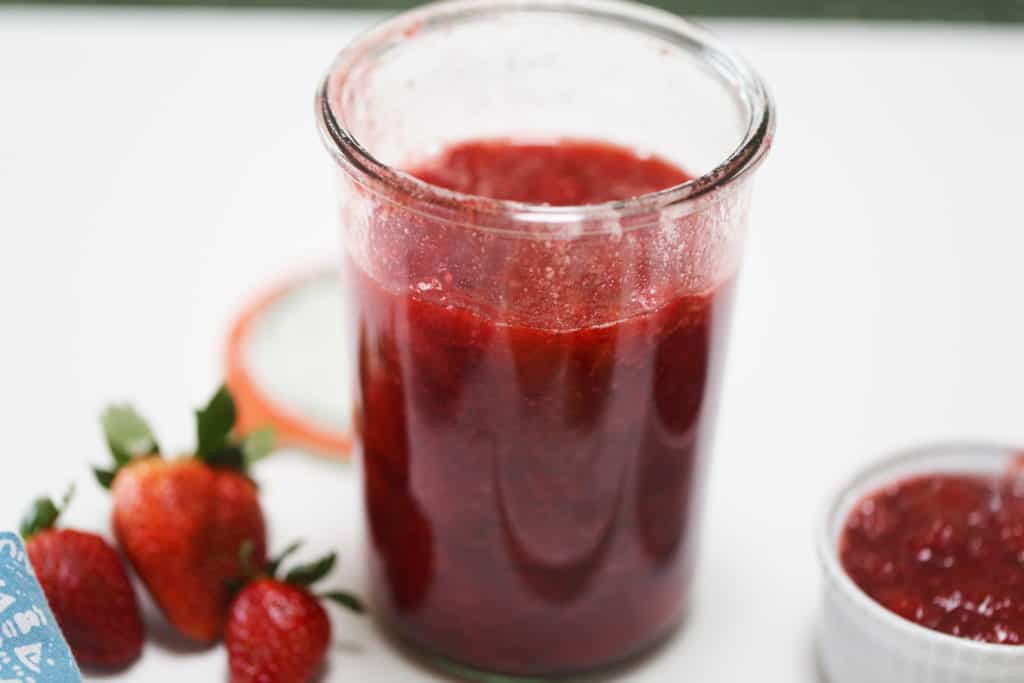 Sticky and Sweet Homemade Strawberry Jam from One Bite Vegan