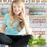 The Front Cover of One Bite Vegan Magazine.