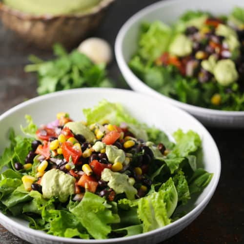 Black Bean and Corn Salad Bowl | One Bite Vegan