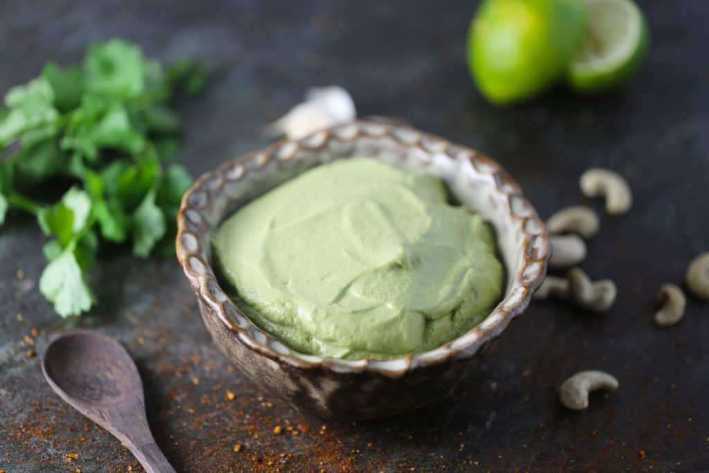 Creamy Cilantro Lime Sauce One Bite Vegan