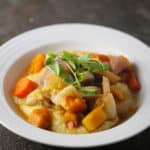 Vegan root vegetable stew