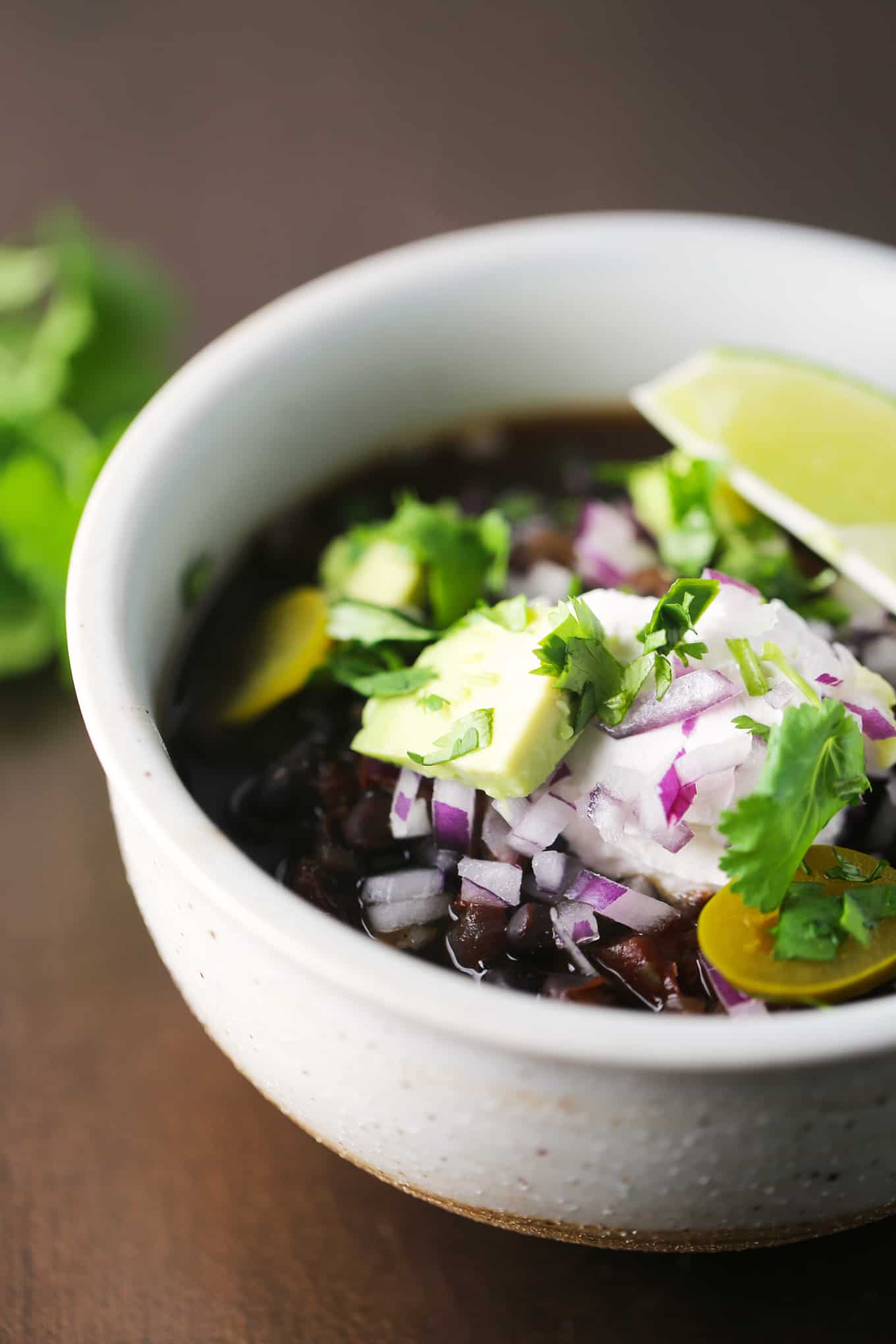 Instant Pot Black Bean Chili One Bite Vegan