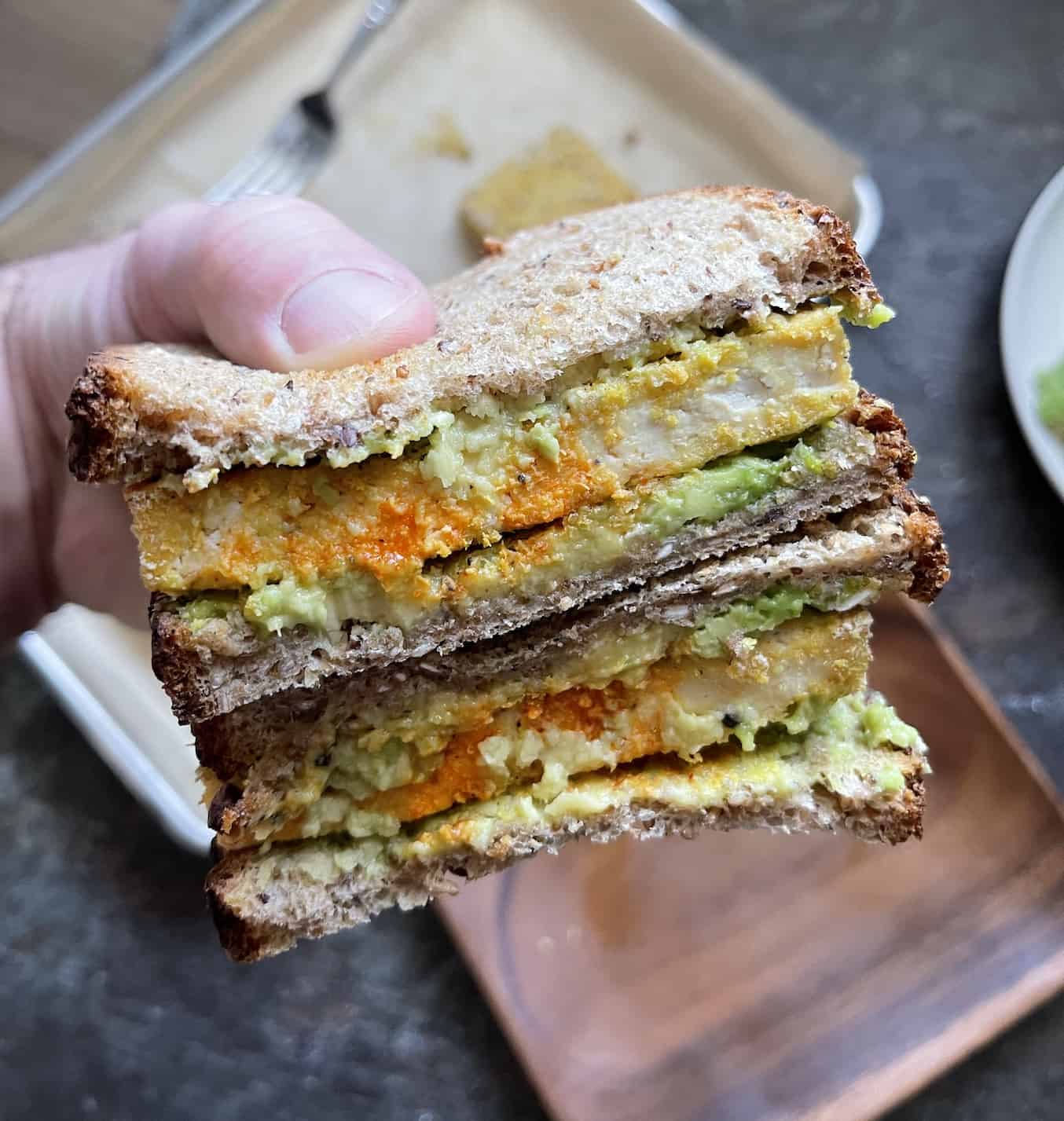 Vegan Egg and Avocado Breakfast Sandwich | One Bite Vegan